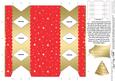 Gold Snowballs Cracker Shaped Treat or Favour Box
