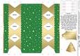 Gold Snowballs Cracker Shaped Treat or Favour Box