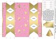 Gold Stars Cracker Shaped Treat or Favour Box