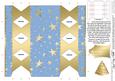 Gold Stars Cracker Shaped Treat or Favour Box