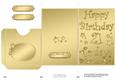 21st Birthday Metallic Age Lottery or Gift Token Wallet Card