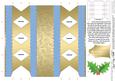 Holly and Swirls Cracker Shaped Treat or Favour Box