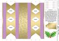Holly and Swirls Cracker Shaped Treat or Favour Box