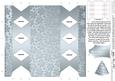 Metallic Snowflakes Cracker Shaped Treat or Favour Box