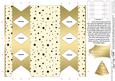 Gold Snowballs Cracker Shaped Treat or Favour Box