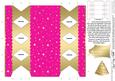 Gold Snowballs Cracker Shaped Treat or Favour Box