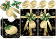 Elegant Christmas Holly Parcel Lottery Wallet Card