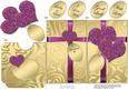 Elegant Romantic Hearts Lottery Wallet Card