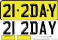 Large Dl 21st Birthday Novelty Number Plate and 3D Decoupage