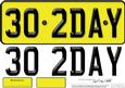 Large Dl 30th Birthday Novelty Number Plate and 3D Decoupage