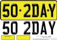 Large Dl 50th Birthday Novelty Number Plate and 3D Decoupage