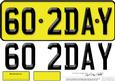 Large Dl 60th Birthday Novelty Number Plate and 3D Decoupage
