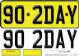 Large Dl 90th Birthday Novelty Number Plate and 3D Decoupage
