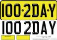 Large Dl 100th Birthday Novelty Number Plate N 3D Decoupage