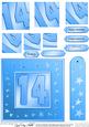 14th Bright Metallic Age Quick Card with Twisted Pyramage