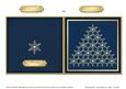 Xmas Snowflake Tree Cut and Fold Card