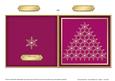 Xmas Snowflake Tree Cut and Fold Card