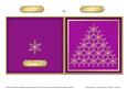 Xmas Snowflake Tree Cut and Fold Card