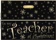 Large Dl to My Teacher Christmas Quick Cut and Fold Card