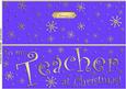 Large Dl to My Teacher Christmas Quick Cut and Fold Card