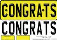 Large Dl Congratulations Novelty Number Plate N 3D Decoupage