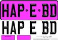 Large Dl Happy Birthday Novelty Number Plate N 3D Decoupage