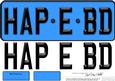 Large Dl Happy Birthday Novelty Number Plate N 3D Decoupage