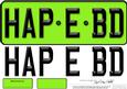 Large Dl Happy Birthday Novelty Number Plate N 3D Decoupage