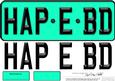 Large Dl Happy Birthday Novelty Number Plate N 3D Decoupage