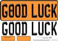 Large Dl Good Luck Novelty Number Plate N 3D Decoupage
