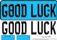 Large Dl Good Luck Novelty Number Plate N 3D Decoupage