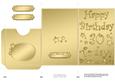 30th Birthday Metallic Age Lottery or Gift Token Wallet Card
