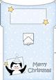Xmas Penguin Money or Gift Wallet and Card