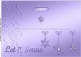 Large Dl Xmas Snowflakes Quick Cut and Fold Card