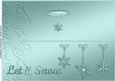 Large Dl Xmas Snowflakes Quick Cut and Fold Card