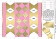 Metallic Diamonds Cracker Shaped Treat or Favour Box