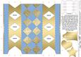 Metallic Diamonds Cracker Shaped Treat or Favour Box