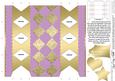 Metallic Diamonds Cracker Shaped Treat or Favour Box