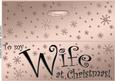 Large Dl to My Wife Christmas Quick Cut and Fold Card