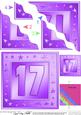 17th Bright Metallic Age Quick Card with Twisted Pyramage