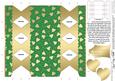 Gold Hearts Cracker Shaped Treat or Favour Box