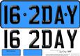 Large Dl 16th Birthday Novelty Number Plate and 3D Decoupage