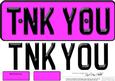 Large Dl Thank You Novelty Number Plate N 3D Decoupage