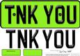 Large Dl Thank You Novelty Number Plate N 3D Decoupage