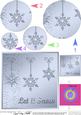 Xmas Snowflakes Quick Card with Circle Pyramage Topper