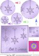 Xmas Snowflakes Quick Card with Circle Pyramage Topper