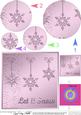Xmas Snowflakes Quick Card with Circle Pyramage Topper