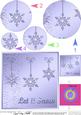 Xmas Snowflakes Quick Card with Circle Pyramage Topper