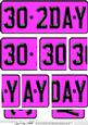 30th Birthday Fun Novelty Number Plate with Side Stacker