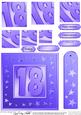 18th Bright Metallic Age Quick Card with Twisted Pyramage